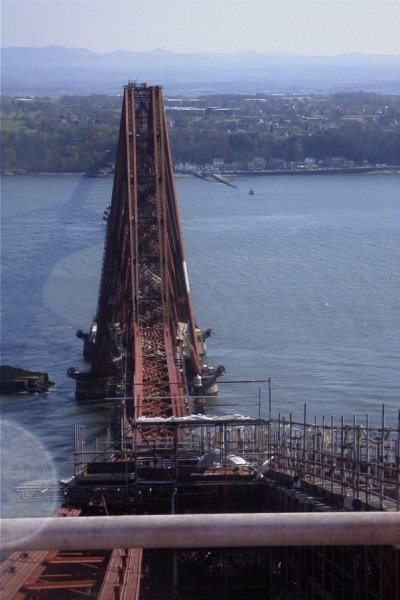 [image] 'Top of the World, Ma!' - the view from the top of the north tower of the Forth Bridge